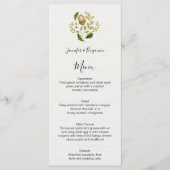 Rustige Waterverf eikenbladeren en eikels | Menu (Voorkant)