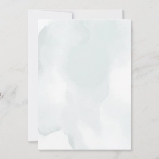 Rustige Waterverf Eucalptus Greenery sparen de Dat Kaart (Achterkant)