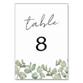Rustige Waterverf Eucalyptus bruiloft Kaart (Voorkant)