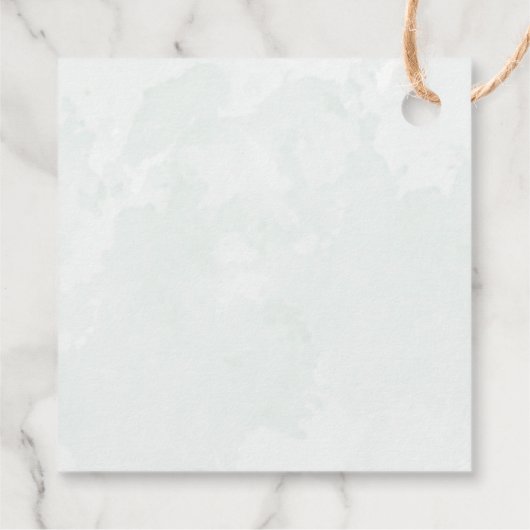 Rustige Waterverf Eucalyptus Greenery Hartelijk da Bedankjes Labels (Achterkant)