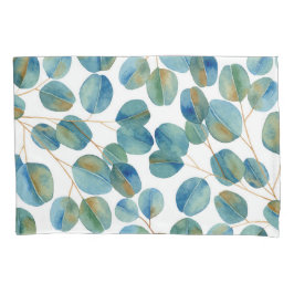Rustige Waterverf Eucalyptus Leaves Pattern Kussensloop