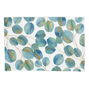 Rustige Waterverf Eucalyptus Leaves Pattern Kussensloop
