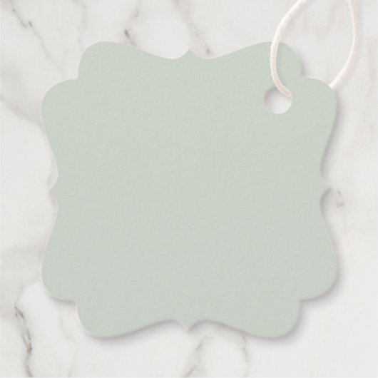 Rustige Waterverf Eucalyptus Weddenschap Hartelijk Bedankjes Labels (Achterkant)