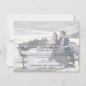 Rustige Waterverf Eucalyptus Wedding Bedankkaart (Achterkant)