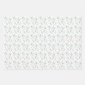 Rustige Waterverf Eucalyptusbladeren Inpakpapier Vel (Voorkant 3)