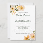 Rustige Waterverf Floral Blush Pink Vrijgezellenfe Kaart (Voorkant)