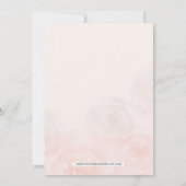 Rustige Waterverf Floral Blush Vrijgezellenfeest Kaart (Achterkant)