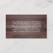 Rustige Waterverf Floral & Eucalyptus Wedding Informatiekaartje (Achterkant)