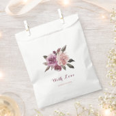 Rustige waterverf floral fall bruiloft bedankzakje (Geknipt)