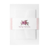 Rustige waterverf floral fall bruiloft uitnodigingen wikkel (Voorkant Voorbeeld)