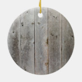 Rustige Waterverf Floral Foto met Year Holiday Keramisch Ornament (Achterkant)