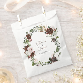 Rustige Waterverf Floral Geometric Wedding Bedankzakje