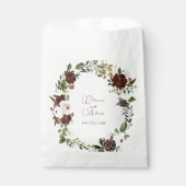 Rustige Waterverf Floral Geometric Wedding Bedankzakje (Voorkant)