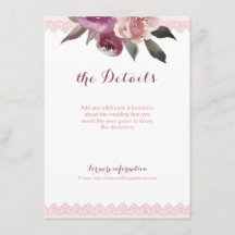 Rustige waterverf floral lace bruiloft details