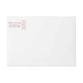 Rustige waterverf floral lace bruiloft monogram (Voorkant)