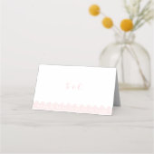 Rustige waterverf floral lace Wedding place cards Plaatskaartje (Achterkant)