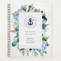 Rustige Waterverf Floral Nautical Anchor Wedding