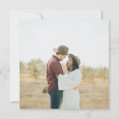 Rustige Waterverf Floral Wedding Save the Date Kaart (Achterkant)