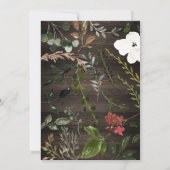 Rustige waterverf florale baard bruiloft save the date (Achterkant)