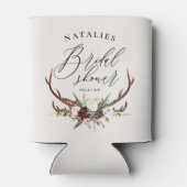 Rustige waterverf florale botanische vrijgezellenf blikjeskoeler (Achterkant)