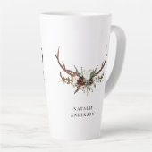 Rustige waterverf florale naam latte mok (Rechterhoek)