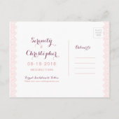 Rustige waterverf florale plaats behalve de datum aankondigingskaart (Achterkant)