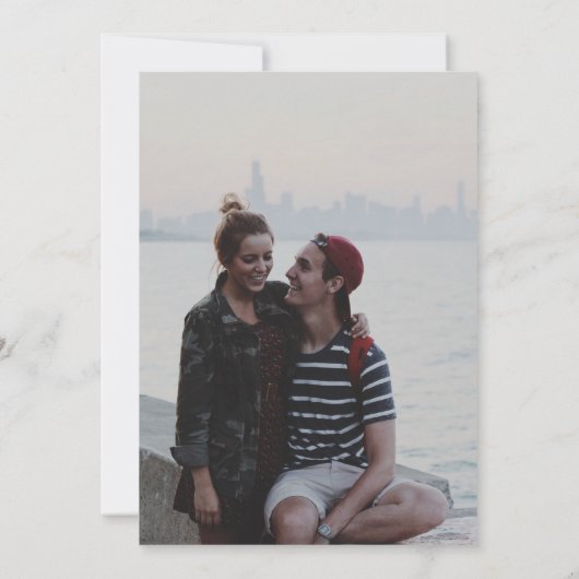 Rustige Waterverf Florals op Sage Green Foto Save The Date (Achterkant)