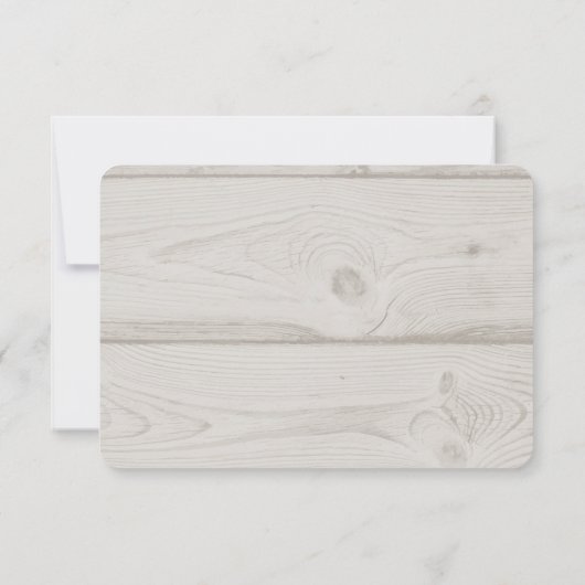 Rustige Waterverf Foliage Geometric Wedding RSVP (Achterkant)