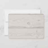 Rustige Waterverf Foliage Geometric Wedding RSVP Kaartje (Achterkant)