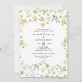 Rustige Waterverf Forest Engagement Party Kaart (Voorkant)