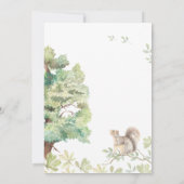 Rustige Waterverf Forest Engagement Party Kaart (Achterkant)