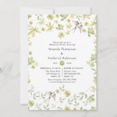 Rustige Waterverf Forest Rehearsal Dinner Kaart (Voorkant)