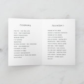 Rustige Waterverf Forest Wedding Programma (Binnen)