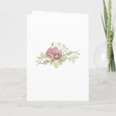 Rustige Waterverf Forest Wedding Programma (Achterkant)