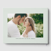 Rustige Waterverf Forest Woodland Wedding Gastenboek (Achterkant)