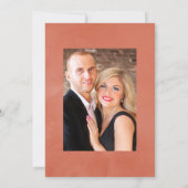 Rustige Waterverf Geometrische Terracotta Wedding Kaart (Achterkant)