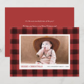 Rustige Waterverf Geplakt Patroonfoto Feestdagenkaart (Voorkant / Achterkant)