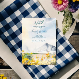 Rustige Waterverf gezinshereniging sparen de datum Kaart