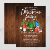 Rustige Waterverf Gnomen kerst Kaart (Voorkant / Achterkant)