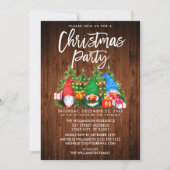 Rustige Waterverf Gnomes verlicht kerstfeest Kaart (Voorkant)