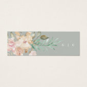 Rustige Waterverf Groene cadeaukaartjes voor cadea Mini Visitekaartjes (Voorkant)