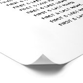 Rustige Waterverf Heart Wedding Seating Chart Poster (Hoek)