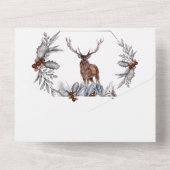 Rustige waterverf herfst  all in one uitnodiging (Achterkant)