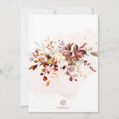 Rustige Waterverf Herfst Eucalyptus repetitie Dinn Kaart (Achterkant)