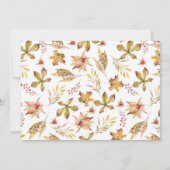 Rustige Waterverf Herfst Harvest Lantern Baby show Kaart (Achterkant)