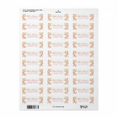 Rustige Waterverf herfst Return-adreslabel Etiket (Full Sheet)