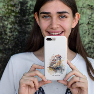 Rustige Waterverf Huismus, op maat Case-Mate iPhone Case