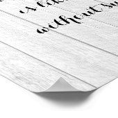 Rustige Waterverf Hydrangeas met zomercitaat Poster (Hoek)