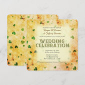 Rustige waterverf Ierse shamrocks Kaart (Voorkant / Achterkant)