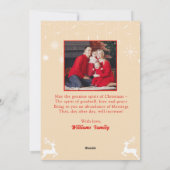 Rustige Waterverf kerstboom Foto Briefkaart (Achterkant)